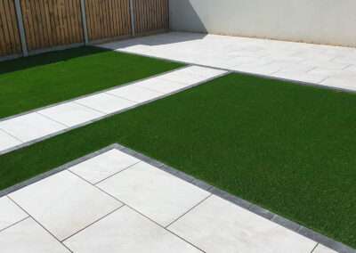 Porcelain patio and artificial grass service Waterford