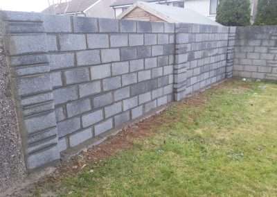 Garden wall build Waterford