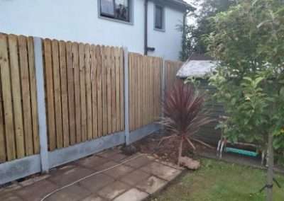 Garden with wooden fence Waterford