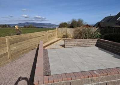 Port Lairge Driveways & Patios garden redesign with patio, chippings, walls and fencing